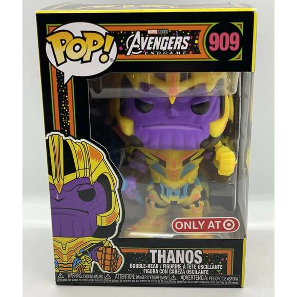 Funko Pop Thanos Black Light Target Avengers Endgame 909 - Picture 1 of 3